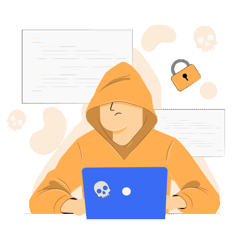 Hacker Using Laptop GIF